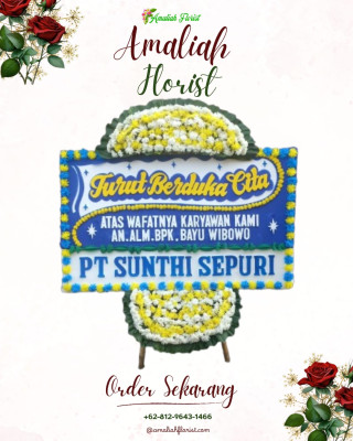 Papan Bunga Duka di Maesa
